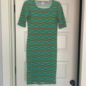 New LulaRoe mint Julia XS dress